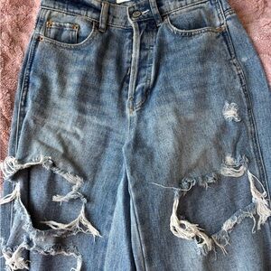 Pacsun Women’s Ripped Distressed High Waisted Jeans